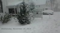 Early snowstorm - Nov. 19, 2014